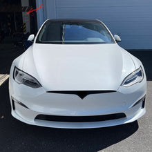 Load image into Gallery viewer, 2021-2024 Tesla Model S Gloss Black Revozport Front Lip Carbon Fiber
