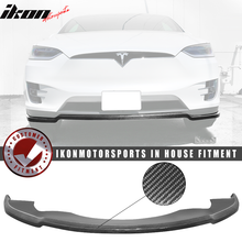 Load image into Gallery viewer, 2016-2020 Tesla Model X MX Style Front Lip Splitter Carbon Fiber