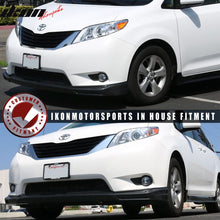 Load image into Gallery viewer, 2011-2017 Toyota Sienna XL30 5Dr Van MP Front Bumper Lip Spoiler - ABS