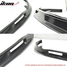 Load image into Gallery viewer, 2011-2016 Toyota Sienna XL30 SE SK Style Unpainted Front Bumper Lip PU