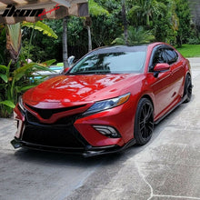 Load image into Gallery viewer, 2018-2020 Toyota Camry SE XSE GT Style PU Front Bumper Lip Unpainted
