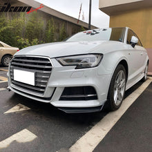 Load image into Gallery viewer, Universal V3 Style Unpainted 2PC Front Bumper Lip Spoiler Splitter PU