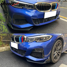 Load image into Gallery viewer, Universal V3 Style Unpainted 2PC Front Bumper Lip Spoiler Splitter PU