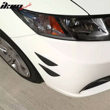 Load image into Gallery viewer, Universal 4PC Black Carbon Fiber Print Front Lip Splitter Canards Fin