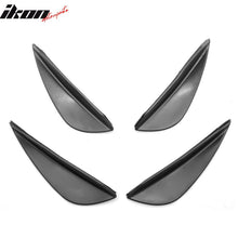 Load image into Gallery viewer, Universal 4PC Black Carbon Fiber Print Front Lip Splitter Canards Fin