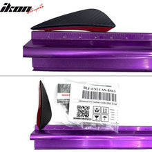 Load image into Gallery viewer, Universal 4PC Black Carbon Fiber Print Front Lip Splitter Canards Fin