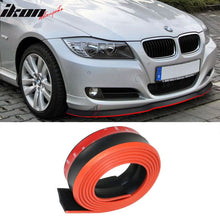 Load image into Gallery viewer, Universal 100" Red Trim Front Lip Splitter Quick Chin Rubber Foam