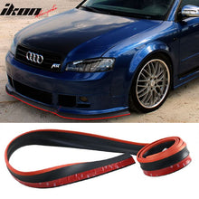 Load image into Gallery viewer, Universal 100" Inch Type 1 Front Bumper Lip Spoiler Black Red Trim