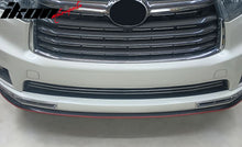 Load image into Gallery viewer, Universal 100" Inch Type 1 Front Bumper Lip Spoiler Black Red Trim