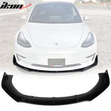 Load image into Gallery viewer, Universal Valance Front Bumper Lip Splitter Chin Spoiler 3PC PP
