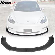Load image into Gallery viewer, Universal Valance Front Bumper Lip Splitter Chin Spoiler 3PC PP