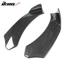 Load image into Gallery viewer, Universal 2PC Carbon Fiber Print Front Bumper Lip Splitter