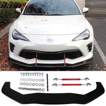 Load image into Gallery viewer, Fits 13-20 Toyota 86 Front Splitter w/ Hardware Matte  &amp; Red Rods
