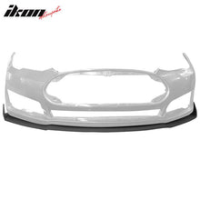 Load image into Gallery viewer, 2012-2016 Tesla Model S Sedan IKON Black Front Bumper Lip Spoiler PU