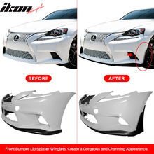 Load image into Gallery viewer, 2014-2016 Lexus IS F Sport JDM Unpainted Front Bumper Winglets PU