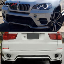Load image into Gallery viewer, 2011-2013 BMW X5 E70 Lci Model Front Rear Bumper Lip Spoiler Kit PP