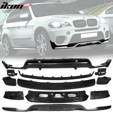 Load image into Gallery viewer, 2011-2013 BMW X5 E70 Lci Model Front Rear Bumper Lip Spoiler Kit PP