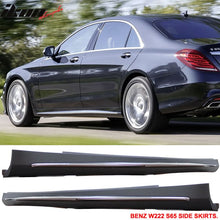 Load image into Gallery viewer, 2014-2017 Benz W222 S Class PDC Front + Rear Bumper Cover + Side Skirt