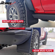 Load image into Gallery viewer, 2021-2025 Ford Bronco Black 4PCS Front Rear Mud Flaps Splash Guards