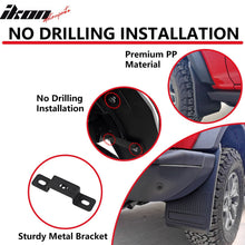 Load image into Gallery viewer, 2021-2025 Ford Bronco Black 4PCS Front Rear Mud Flaps Splash Guards