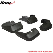 Load image into Gallery viewer, 2006-2011 Honda Civic Sedan Fender Mud Guards Splash Flaps PU 4PC