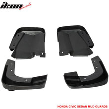 Load image into Gallery viewer, 2006-2011 Honda Civic Sedan Fender Mud Guards Splash Flaps PU 4PC