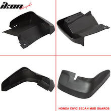 Load image into Gallery viewer, 2006-2011 Honda Civic Sedan Fender Mud Guards Splash Flaps PU 4PC