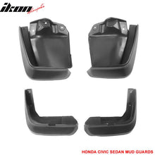 Load image into Gallery viewer, 2012-2014 Honda Civic 4Pc 4Dr OE Style Mud Guard Splash Flap Fender PU