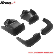 Load image into Gallery viewer, 2012-2014 Honda Civic 4Pc 4Dr OE Style Mud Guard Splash Flap Fender PU