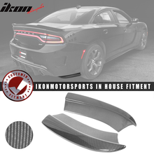 Load image into Gallery viewer, 2015-2023 Dodge Charger CF Print Rear Bumper Lip Side Apron Spat 2PC