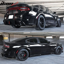 Load image into Gallery viewer, 2020-2023 Dodge Charger IKON Matte Black Rear Bumper Side Apron PP