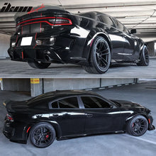 Load image into Gallery viewer, 2020-2023 Dodge Charger IKON Matte Black Rear Bumper Side Apron PP