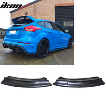 Load image into Gallery viewer, 2016-2018 Ford Focus RS Unpainted Black Rear Bumper Lip Aprons PU