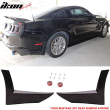 Load image into Gallery viewer, 2013-2014 Ford Mustang X Style Rear Bumper Lip Spoiler Side Aprons 2PC