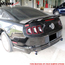 Load image into Gallery viewer, 2013-2014 Ford Mustang X Style Rear Bumper Lip Spoiler Side Aprons 2PC