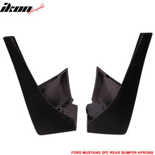 Load image into Gallery viewer, 2013-2014 Ford Mustang X Style Rear Bumper Lip Spoiler Side Aprons 2PC