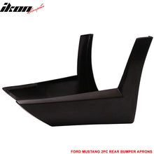 Load image into Gallery viewer, 2013-2014 Ford Mustang X Style Rear Bumper Lip Spoiler Side Aprons 2PC