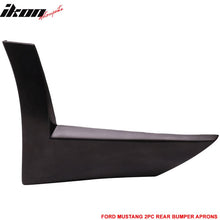 Load image into Gallery viewer, 2013-2014 Ford Mustang X Style Rear Bumper Lip Spoiler Side Aprons 2PC