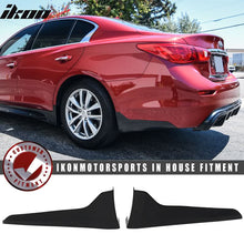 Load image into Gallery viewer, 2014-2023 Infiniti Q50 Rear Apron Bumper Lip Mud Flaps Trim ABS