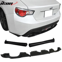 Load image into Gallery viewer, 2013-2020 Scion FRS OEM Style Unpainted Black Rear Diffuser Aprons ABS