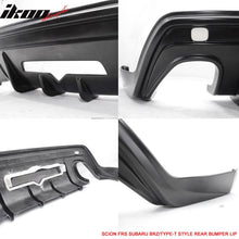 Load image into Gallery viewer, 2013-2020 Scion FRS/Subaru BRZ/Toyota 86 Type T Style Rear Bumper Lip
