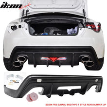 Load image into Gallery viewer, 2013-2020 Scion FRS/Subaru BRZ/Toyota 86 Type T Style Rear Bumper Lip