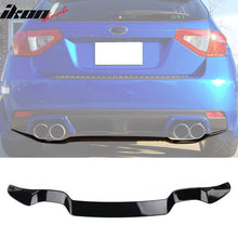Load image into Gallery viewer, 2008-2014 Subaru Impreza STI Gloss Black Rear Bumper Diffuser Lip ABS
