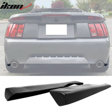 Load image into Gallery viewer, 1999-2004 Ford Mustang MDA Style Rear Bumper Lip Corner Apron Black PU