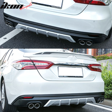 Load image into Gallery viewer, 2018-2024 Toyota Camry V3 Style Black &amp;Silver Rear Bumper Lip Diffuser