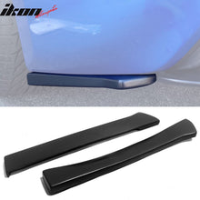 Load image into Gallery viewer, Universal 13" x 2" Rear Lip Side Corner Aprons Canard Caps Black