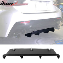 Load image into Gallery viewer, Universal 27"x9" MDA 4-Fin Rear Diffuser Valance Splitter Matte Black