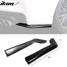 Load image into Gallery viewer, Universal 14" x 7" DT Style Rear Lip Side Corner Aprons Canard Cap PU