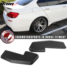 Load image into Gallery viewer, Universal V1 Style Matte Black 2PCS Rear Bumper Lip Splitters Guard PP