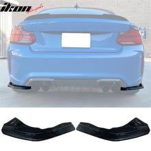 Load image into Gallery viewer, 2016-2022 BMW F87 M2 Rear Bumper Lip Aprons Unpainted Black PU